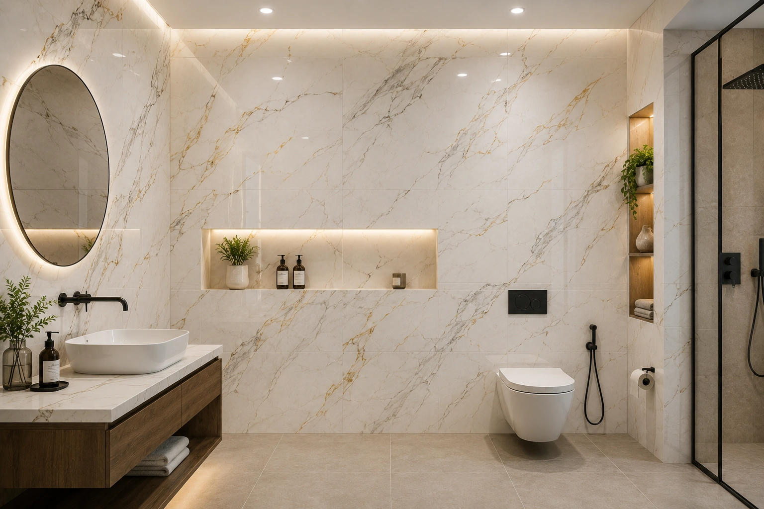 Bathroom highlight / feature tiles