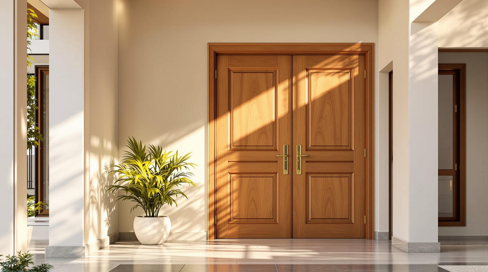 Teak main door