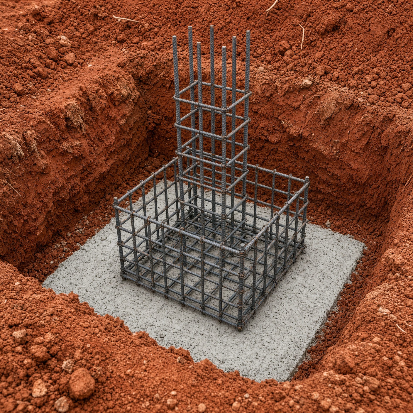 RCC footing cage