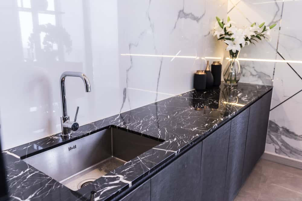 Granite — kitchen, sills, stair treads