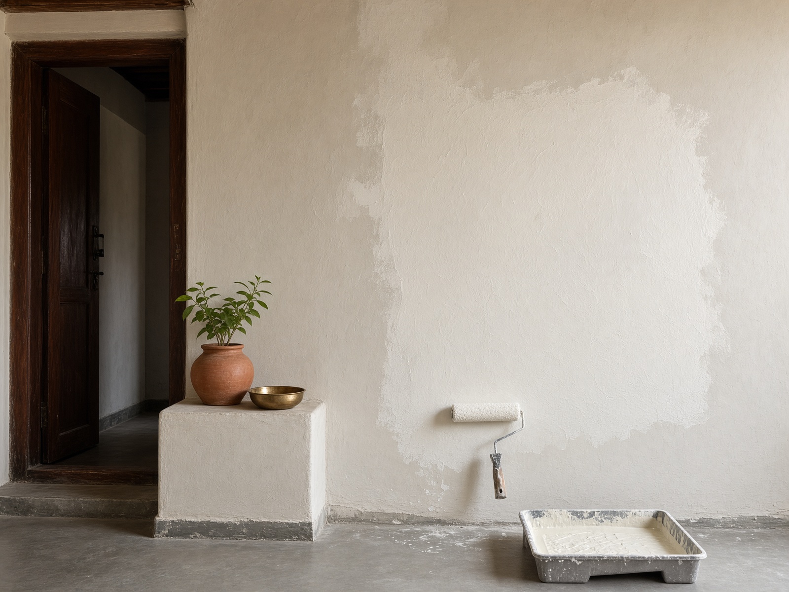 Plastering labour