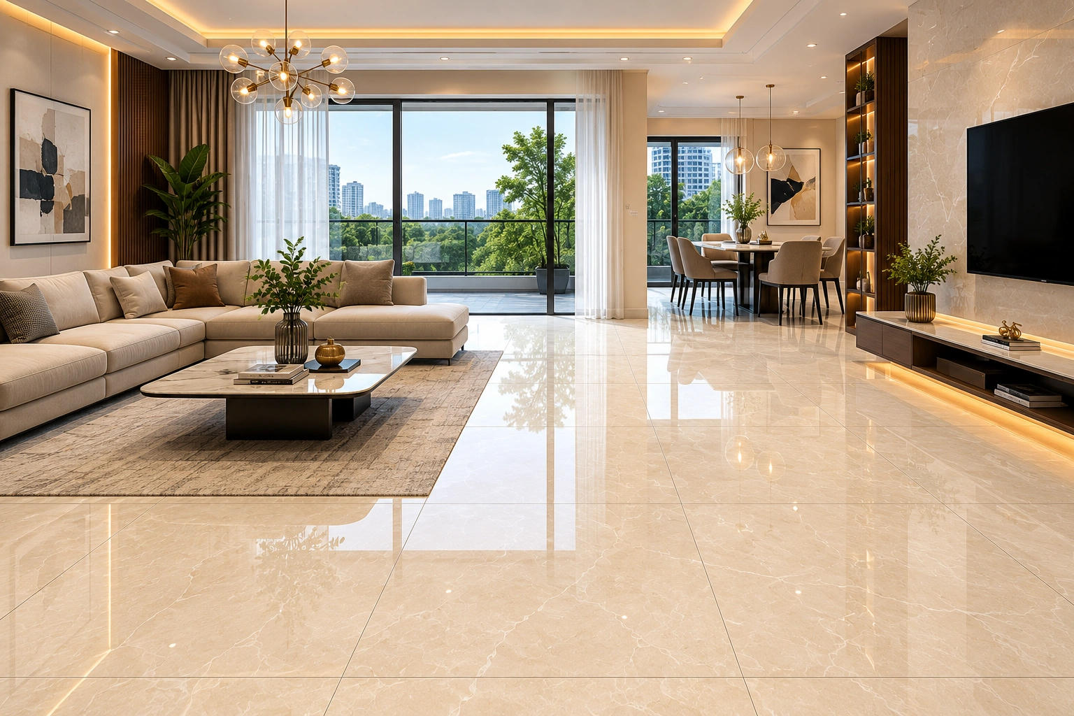 Vitrified tiles — bedrooms