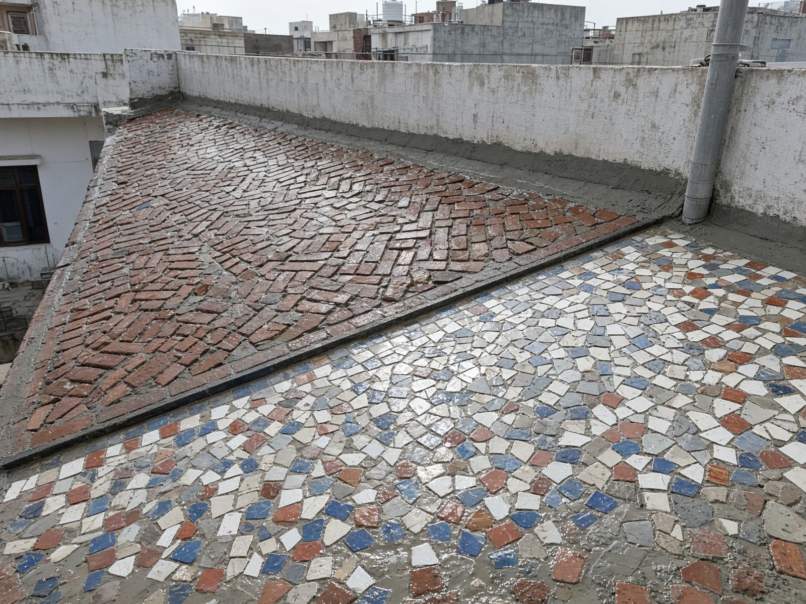 Parapet masonry & coping